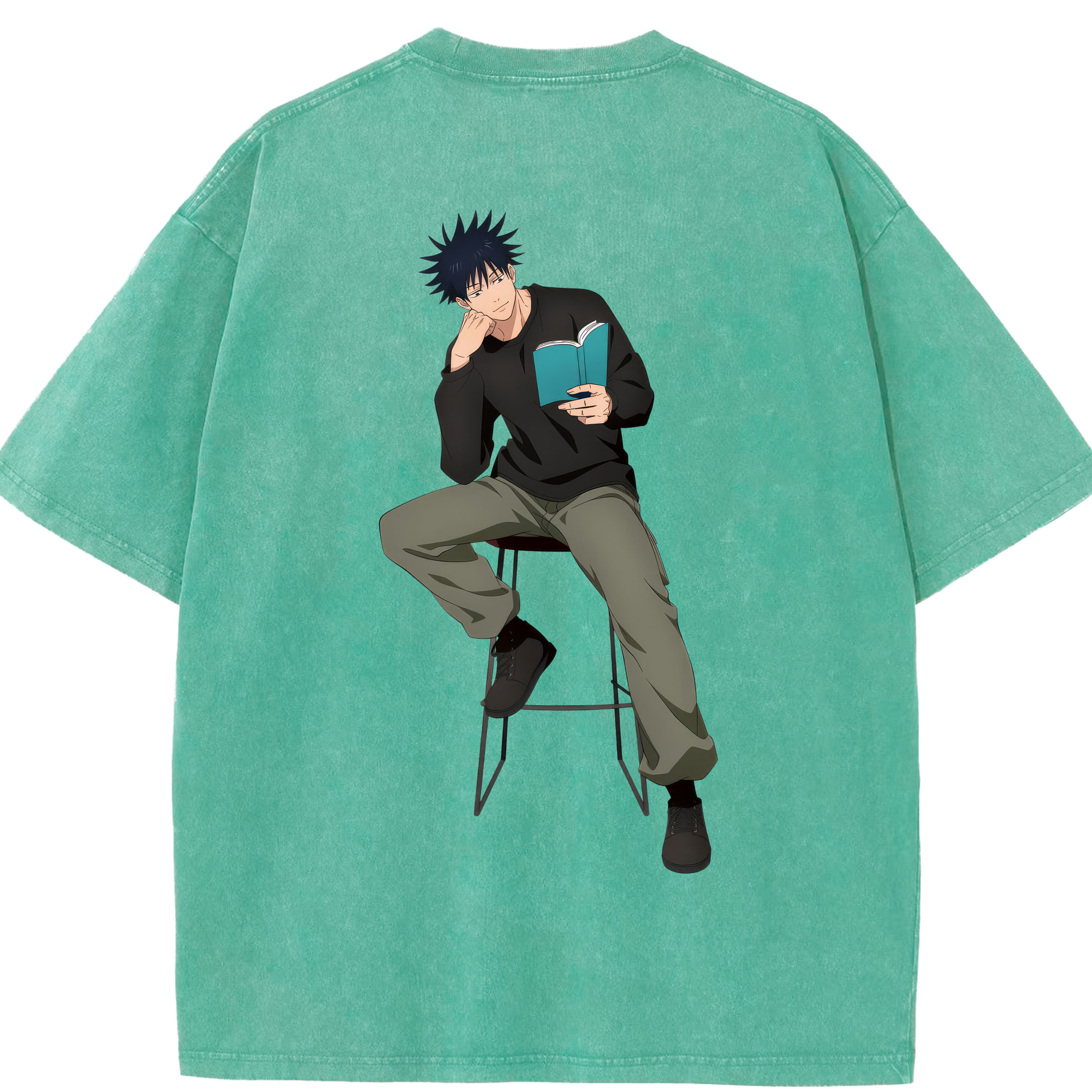 （画像用） 呪術廻戦 Jujutsu Kaisen 綿100% ヴィンテージ風 半袖Tシャツ（背面プリント）